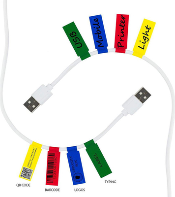 Marcador de etiquetas adhesivas de PVC para cable de alambre resistente al calor a prueba de agua