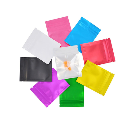 Pequeña bolsa Ziplock de aluminio degradable colorida para el empaquetado del producto