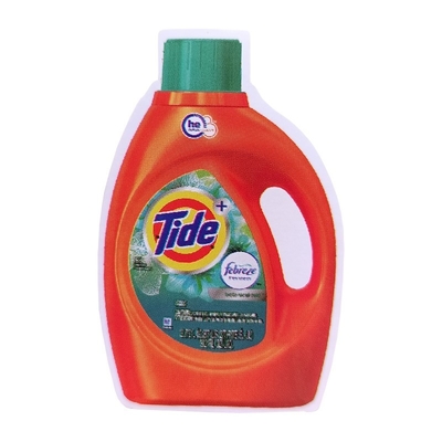 Prenda impermeable líquida de la etiqueta autoadhesiva del desinfectante de la mano del lavadero detergente