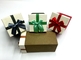 Cajas de regalo biodegradables de empaquetado de la joyería de la caja del collar del OEM impresas