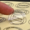 Etiqueta de estampado en caliente transparente impermeable personalizada Rollo de etiqueta de hoja de oro