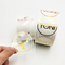 Etiqueta de estampado en caliente transparente impermeable personalizada Rollo de etiqueta de hoja de oro
