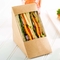 Bolsa de sándwich de triángulo de cartón de acondicionamiento de alimentos desechables de hamburguesa biodegradable