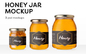Etiqueta autoadhesiva personalizada del tarro de la miel a prueba de manipulaciones para el acondicionamiento de los alimentos