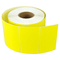 Adhesivo de rollo de papel de código de barras térmico amarillo personalizado 58 mm