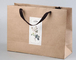 Bolsa de compras de cartón Kraft reciclable Bolsa de comida para llevar marrón