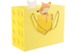 Envoltura de regalo de cumpleaños de bolsa de compras de cartón de dibujos animados de animales para niños 150gsm