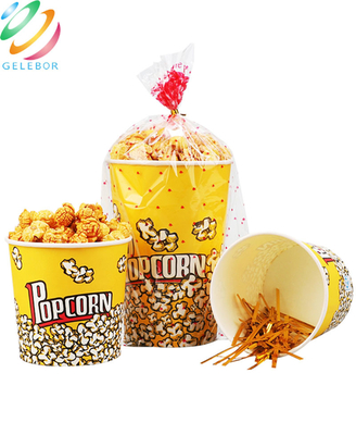 Cubo redondo 24oz de las tazas de papel de las palomitas del acondicionamiento de los alimentos disponible amistoso de Eco