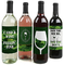 Impresión de etiquetas adhesivas extraíbles personalizadas SGS para botellas de vino de frutas