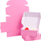 Embalaje de la caja de regalo acanalada rosada para el almacenamiento de envío de envío