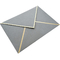 Diseño de impresión de encargo de Grey Paper Gift Card Envelopes de lujo
